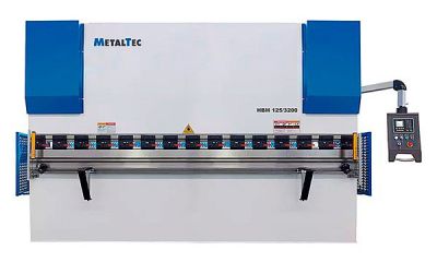 Листогибочный гидравлический пресс MetalTec HBM 160/3200M с контроллером E22 и инвертором заднего упора