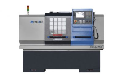 Токарный станок c ЧПУ и горизонтальной станиной MetalTec CK 32×750