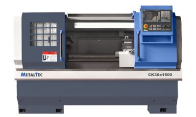 Токарный станок c ЧПУ и горизонтальной станиной MetalTec CK 36×1500