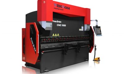 Электрогидравлический сервомеханический листогибочный станок с ЧПУ Tekton HPB-100T3200 (красный)
